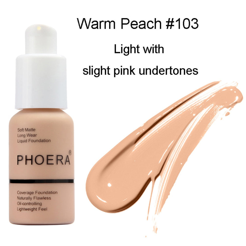 Perfect Beauty New 30ml Foundation Soft Matte Long Wear Oil Control Concealer Liquid Foundation Cream Fashion Womens Makeup