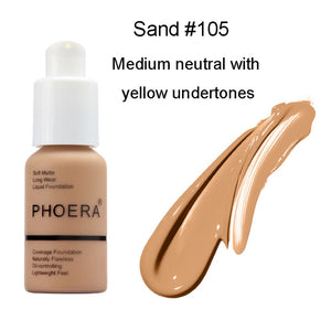 Perfect Beauty New 30ml Foundation Soft Matte Long Wear Oil Control Concealer Liquid Foundation Cream Fashion Womens Makeup