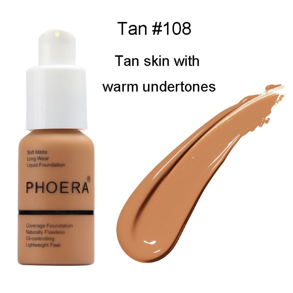 Perfect Beauty New 30ml Foundation Soft Matte Long Wear Oil Control Concealer Liquid Foundation Cream Fashion Womens Makeup