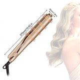 2 in 1 Pro Ceramic Corn Roller Magic Hair Curler hair wand Hair Straightener Style Straightening Flat Iron Hair Styling Tool