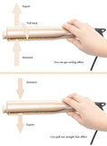 2 in 1 Pro Ceramic Corn Roller Magic Hair Curler hair wand Hair Straightener Style Straightening Flat Iron Hair Styling Tool