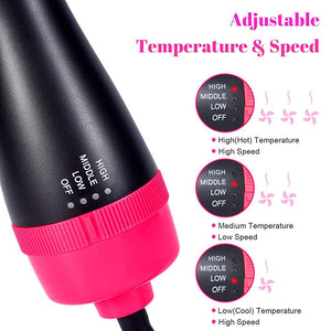 One Step Hair Blower Hair Straightener Curling Volumizer Brush Dryer Straightener Curler Styling Tangle Straightening Comb