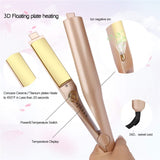 2 in 1 Pro Ceramic Corn Roller Magic Hair Curler hair wand Hair Straightener Style Straightening Flat Iron Hair Styling Tool